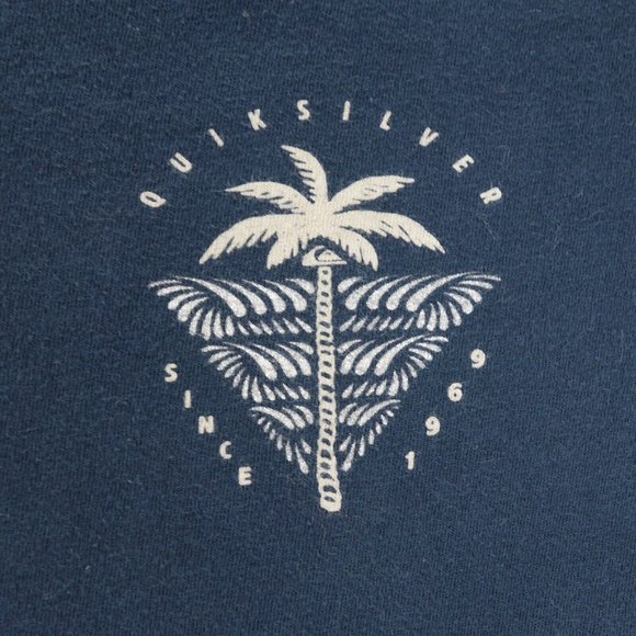 Quiksilver T-Shirt Mens XXL 2XL Black Long Sleeve Crew Neck Graphic Print - Picture 3 of 9